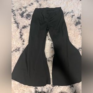 Black Bell Bottom Leggings